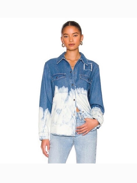 Rails Tops - Rails Turner Button Up in Bleached Denim